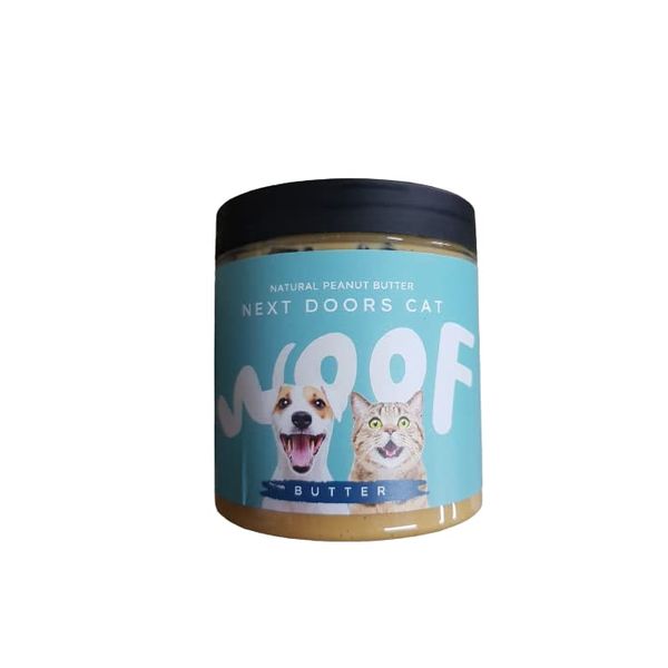 Woof Butter Natural peanut Butter for dogs, Next Doors Cat Flavour 6 pack