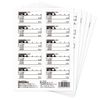 STRAIGHT 39-570 Oil Change Labels, 50 Sheets