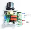 Fasizi 2pcs 25A PWM AC Motor Speed Control Controller 2000W Adjustable Voltage Regulator 50-220V
