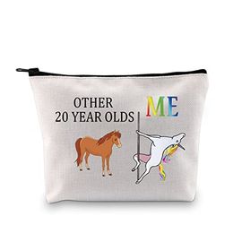 20th Birthday Gifts for Women Makeup Bag 20 Year Old Birthday