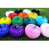 10 Inch Tissue Paper Pumpkin Decoration, Red