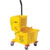 Winco Commercial Mop Bucket on Wheels, 26 Quart, Yellow