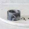 Black Marble Salt Cellar, Charcol Marble, Kitchen Gift