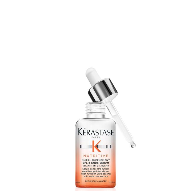 Kérastase Nutritive, Split Ends Hair Serum for Dry Hair, Nourishing Leave-In Oil Treatment, Ultra-Sealing Formula with Anti-Dryness Polymers, Adds Smoothness and Shine, Nutri-Supplement, 50 ml