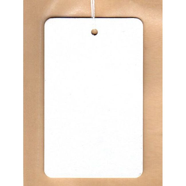 White Solid Tags (Price Tag), 6341 (37 X 60 mm White/500 Piece