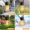 G40 String 25LED Lights 25FT Warm Dimmable Switch Control Patio Yard Party Decor