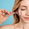 Deluxe Face Roller Massager - Rose Quartz