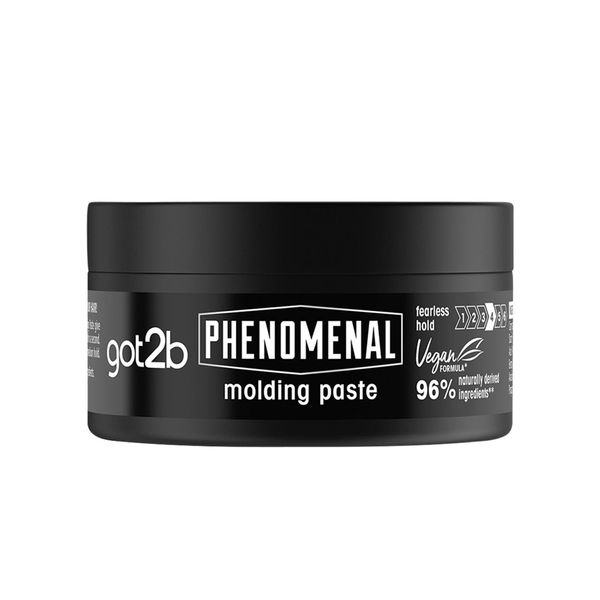 Schwarzkopf got2b PhenoMENal Moulding, Vegan, Fearless Hold, No Stickiness, Natural Finish, Silicone Free, Hair Paste, 100ml
