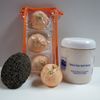 Bath Bomb Products - Bubble Bath Truffles: Georgia Peach 3 Pack Bath Truffles, 32 oz Almond Salt Scrub and Pumice Stone by Dead Sea Spa Care, Bubble Bath, Bubble Truffles, Bath Truffles