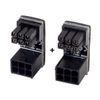 chenyang 2 Pack ATX 6Pin 180 Degree Angled Power Connector Adapter for GPU Graphics Card