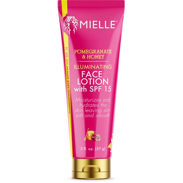 Mielle Organics Pomegranate & Honey Illuminating Face Lotion w/SPF 15, 2 Ounces