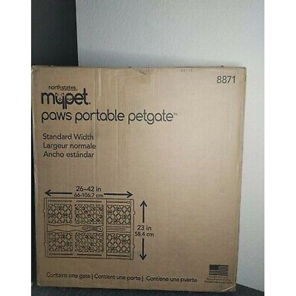 Mypet paws portable petgate. Standard Width.