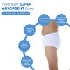 Wearever Maximum Absorbency (650ml) Men's Maximum Brief (2X, White)