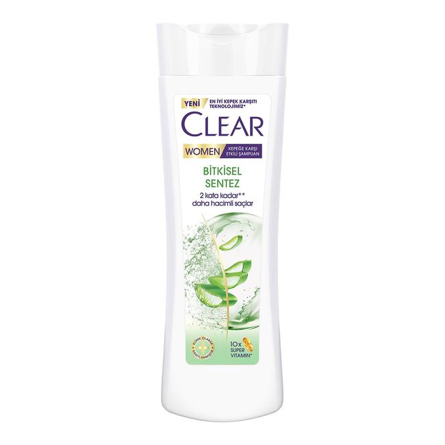 Clear Women Kepeğe Karşı Etkili Şampuan Bitkisel Sentez Aloe Vera & Çay Ağacı Yağı 350 ml