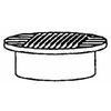 NDS 40 Plastic Round Foam Polyolefin Grate, 6-Inch, Black by NDS