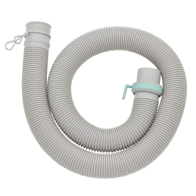 GAONA Stainless Steel Washing Machine Drain Hose GA-LD006 Brae Hose Length 0.8m, Hose Inner Diameter 30mm, Ivory