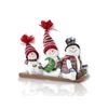 DECOLINE Decorative Figurine Three Snowmen (B) on Sleigh