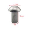 PZRT 25pcs M6x12mm Solid Aluminum Brazier Head Rivets