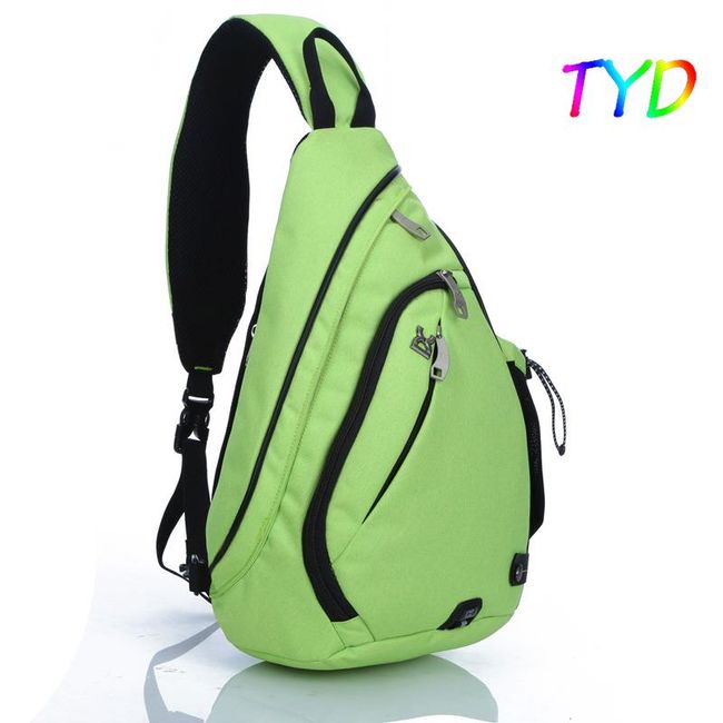 Men One Shoulder Backpack Women Sling Bag Crossbody USB Boys Cycling Sports  Travel Versatile Fashion Bag Student School