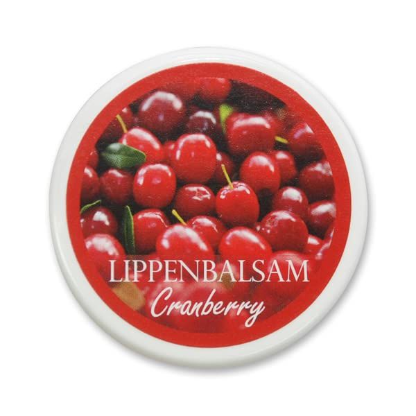 Lippenbalsam Cranberry 10 ml, von Florex, mit Sheabutter, Lanolin, Bienenwachs