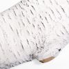 6 Pieces Fireplace Ceramic Log Set Birch Wood Style Heat Resistant Stackable Log