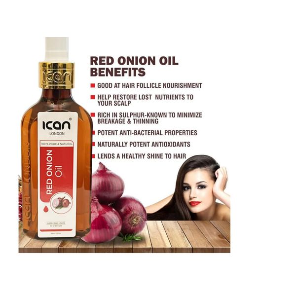 ican London Red Onion Natural Oil For Hair, Nails & Skin 150ml