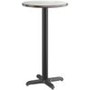 24" Round White Birch Laminate Table Top With Base - Bar Height Restaurant Table