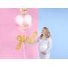 Gold 'Girl' scrift balloon decal