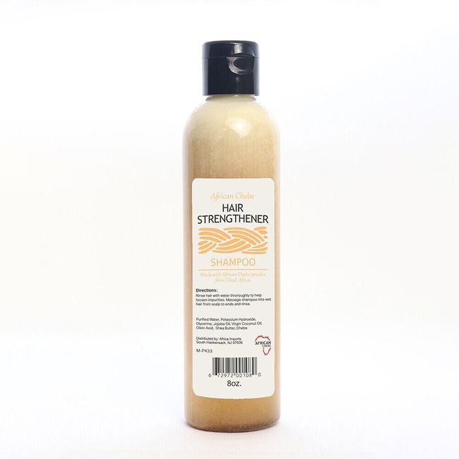 African Chebe Shampoo Hair Strength Regrowth Rebuilder - 8 oz.