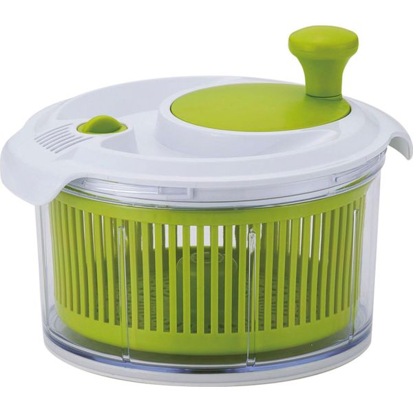 Wahei Freiz GC-140 Z Cook Salad Spinner, Vegetable Drainer, White, 6.3 inches (16 cm)