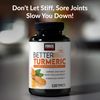 FORCE FACTOR Better Turmeric 3-Pack Joint Support Supplement Featuring HydroCurc Turmeric, Clinical Strength Joint Support, 360 Tablets, White Packaging