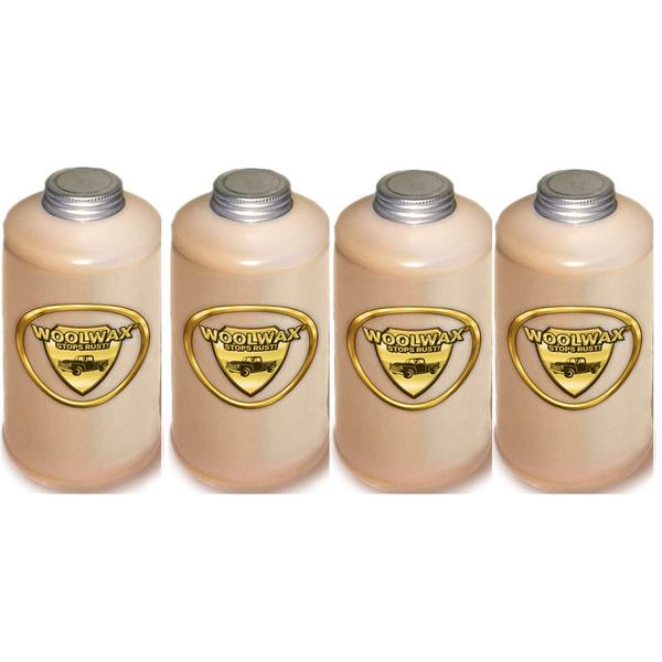 WOOLWAX® Lanolin Auto/Truck Undercoating (4) Quart Bottles (full) (Color Clear)