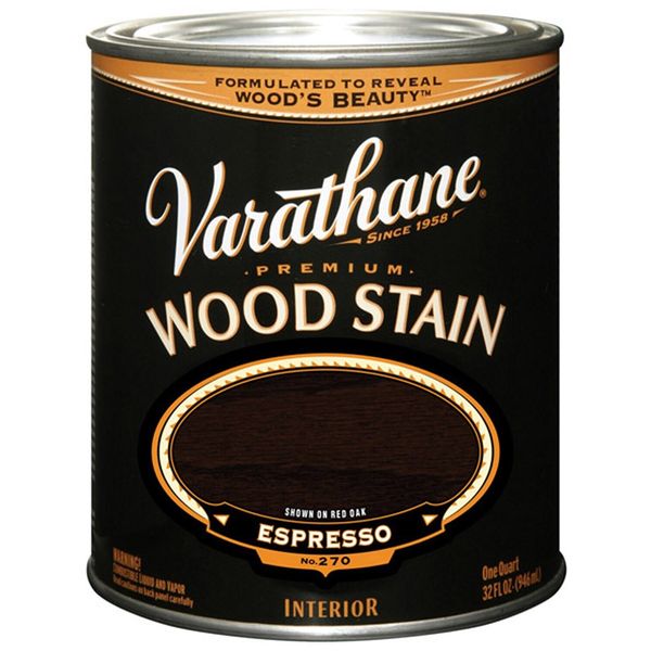 Varathane Semi-Transparent Expresso Oil Urethane Modified Alkyd WoodStain 0.5pt