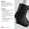McDavid Ankle Brace with Lace-Up & Stays, Maximum Support, Comfortable Compression & Breathable Design