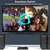4 in 1 4K KVM Switch Multi Viewer Seamless HDMI Switch Keyboard Hotkey, Quad Split Screen Video Wall Controller Matrix Switch