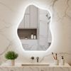 LUVODI Cloud Shape LED Bathroom Mirror Irregular Dimmable Wall Vanity Mirrors HD