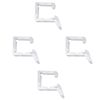 Elfa 225930 Drahtkorbanschlag transparent, 2 x 1,5 x 2,2 [cm]