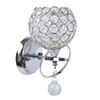 Reelva Modern Silver Style Decorative Crystal Wall Lights Bedside Wall Lamp Sconce Pull Switch for DIY Home Decor with E14 Socket