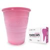 2000 Pink 5 Oz Dental Rinse Plastic Disposable Ribbed Drinking Bathroom Cups