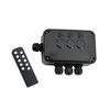 Knightsbridge Weatherproof IP66 13A 3G Remote Controlled Switch Box, Black, OP663GBK