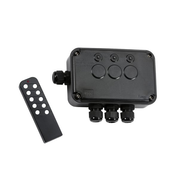 Knightsbridge Weatherproof IP66 13A 3G Remote Controlled Switch Box, Black, OP663GBK