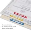 Pack of 50 Assorted Colour Paper Fasteners