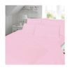 100% Egyptian Cotton Flat Sheet 200 Thread Count King Size Bed Plain Dyed Bedding, Pink