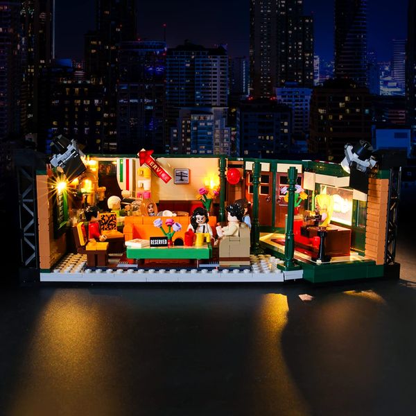 Vaodest LED Light for Lego Central Perk 21319 Model,Design and Configuration Compatible with Model 21319 (LED Light Only, Not Building Block Kit)