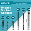 Libraton Impact Grade Socket Adapter Set, 3" 6", Drill Socket Adapter, Impact Socket Adapter, Socket Driver Adapter, Drill Socket Adapter Extension, with Storage Bag