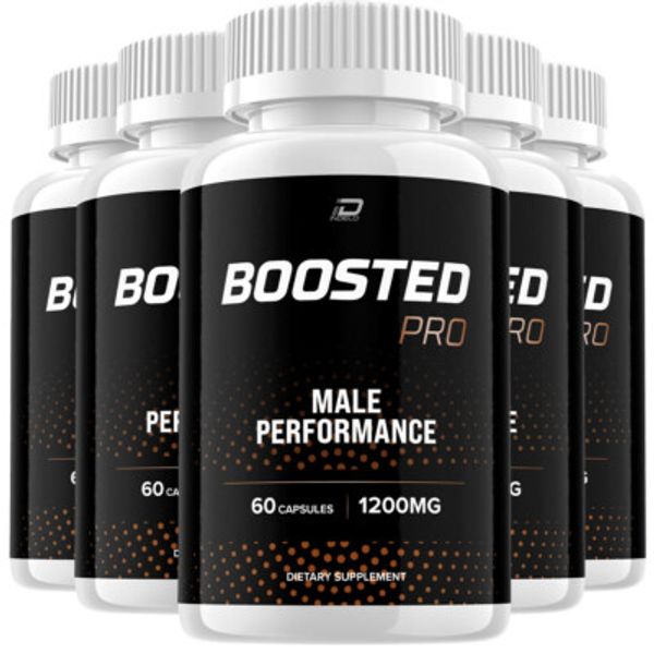 Boosted Pro Pills for Men, BoostedPro Official ED T-Level Support (5 Pack)
