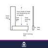 100mm/4 inch Engineers Square- Moore and Wright