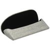 Megan 2229-01 Glasses Case, Compact, Slim, Semi-Hard Case, Medium, Fabric, Black