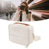 DAUZ Camera Bag, Camera Carrying Bag Wide Opening Removable Divider for Instant Camera (Beige)