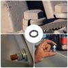 sourcing map Split Lock Washer, M3 304 Stainless Steel Spring Lock Washer 25pcs, Black